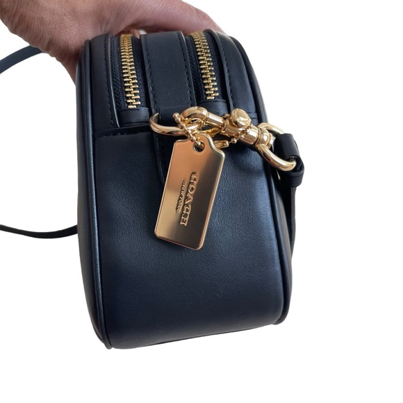 Coach Jes Crossbody Bag with Puffy Linear Quilting C1569 Black Gold Hardware - Picture 13 of 15